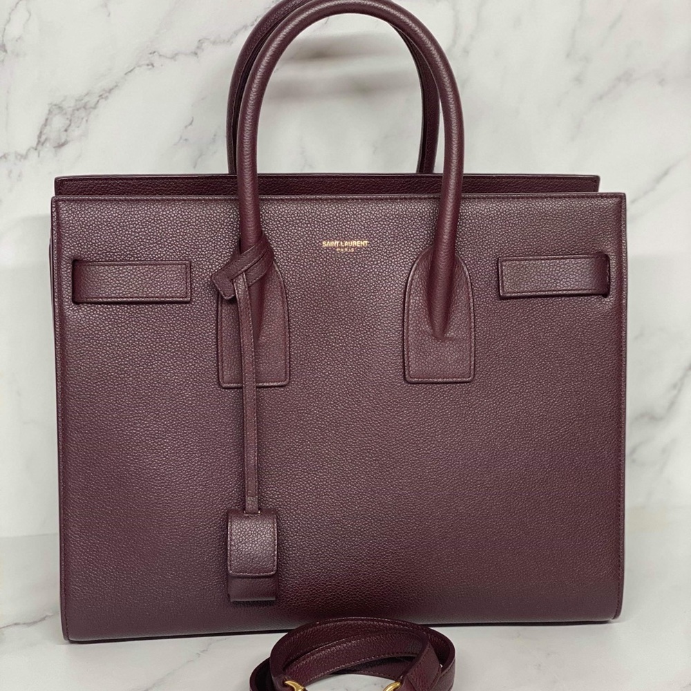 Saint Lauren sac de jour small , burgundy - Picture 6 of 7
